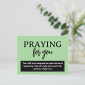 Bidden Voor Jou Psalm Beterschap Briefkaart (Staand voorkant)