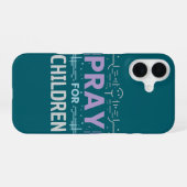 Bidden voor kinderen iPhone 16 hoesje (Achterkant horizontaal)
