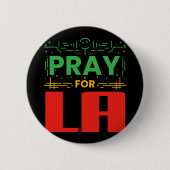 Bidden voor LA Ronde Button 5,7 Cm (Voorkant)