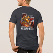 Bidden voor Los Angeles | Heren Tri-Blend Shirt (Achterkant)