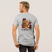 Bidden voor Los Angeles | Heren Tri-Blend Shirt (Voorkant)