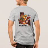 Bidden voor Los Angeles | Heren Tri-Blend Shirt (Achterkant)