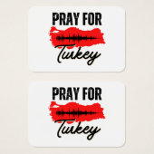 bidden voor Turkije Visitekaartje (Voorkant /achterkant)