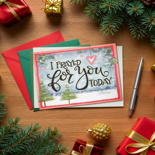 Bidden voor u  inspirativiteit Kerstmis Kaart