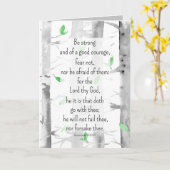 Bidden voor u religieuze aanmoediging Aspen Tree Kaart (Gele Bloem)