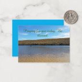 Bidden voor u vandaag & Wees gezegend Note Kaart Notitiekaartje (Voorkant / Achterkant in situ)