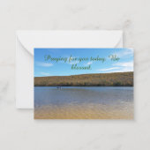 Bidden voor u vandaag & Wees gezegend Note Kaart Notitiekaartje (Voorkant)