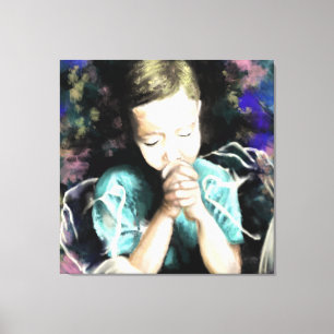 Bidden voor vrede Canvas Print - Hoop - Schilderen