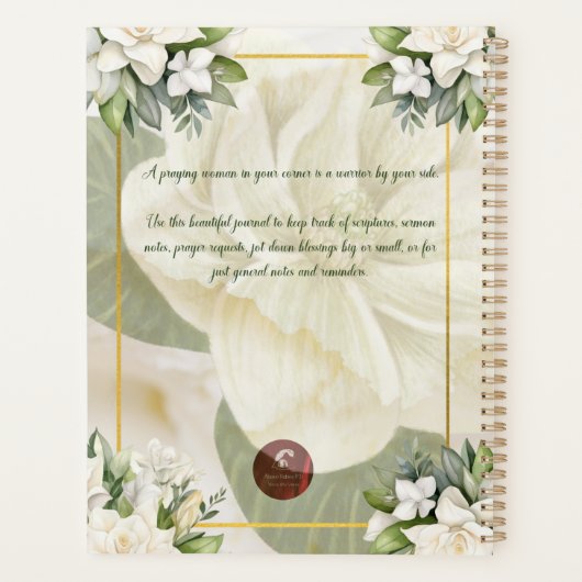 Bidden Vrouw Planner (crème magnolia) (Achterkant)