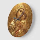 Biddend Gouden Maagd Maria-icoon Grote Klok (Hoek)