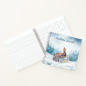 Biddend Konijn Konijn in Sneeuw Dankbaarheidsjourn Notitieboek (Binnen)