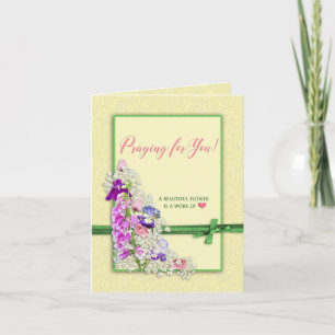 Biddend voor u - de Bloemen van de Tuin - de Kaart