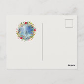 Biddende handen aquarel briefkaart (Achterkant)
