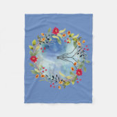 Biddende handen aquarel fleece deken (Voorkant)