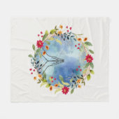 Biddende handen aquarel fleece deken (Voorkant (Horizontaal))