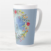 Biddende handen aquarel latte mok (Rechterhoek)