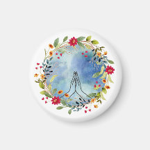 Biddende handen aquarel