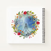 Biddende handen aquarel notitieboek (Achterkant)