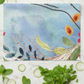 Biddende handen aquarel theedoek (Gevouwen)