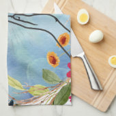Biddende handen aquarel theedoek (Quarter Fold)