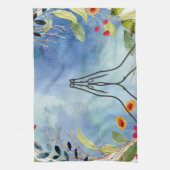 Biddende handen aquarel theedoek (Verticaal)