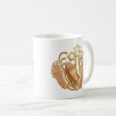 Biddende handen Christelijk kruis Koffiemok (Voorkant rechts)