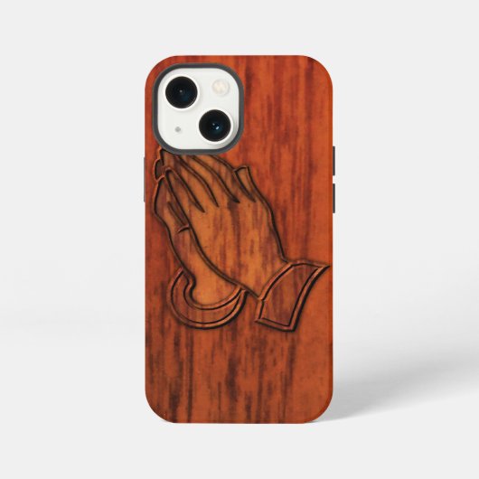 Biddende handen iPhone hoesje (Achterkant)