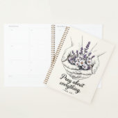 Biddende handen met lavendel - Devotioneel thema Planner (Display)
