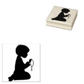 Biddende Jongen Rubberstempel (Gestempeld)