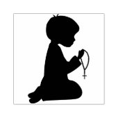 Biddende Jongen Rubberstempel (Afrduk)