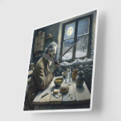 biddende kluizenaarsklok vierkante klok (Hoek)