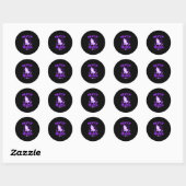 Biddende Mama Christelijke Moeder Religieuze Bidde Ronde Sticker (Vel)
