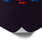 Biddende Mama Patriottische Kunstprint Rood, Wit, Poster (Hoek)