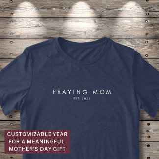 Biddende Moeder Geschat Jaar Christelijk Modern Mi Tri-Blend Shirt