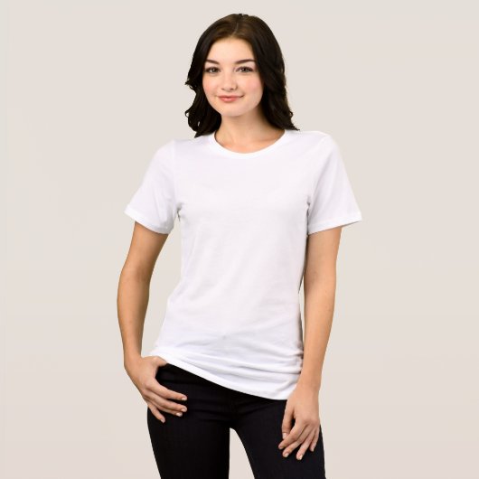 Biddende Moeder Tri-Blend Shirt (Voorkant volledig)