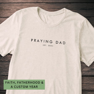 Biddende Vader Gesticht Jaar Christelijk Modern Mi Tri-Blend Shirt