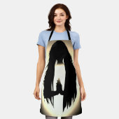 Biddende Vrouw Silhouet – Faith & Grace Design Schort (Gedragen)