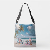 Biddie Buddies Merk Cross Body Strandtas en Tas (Voorkant)