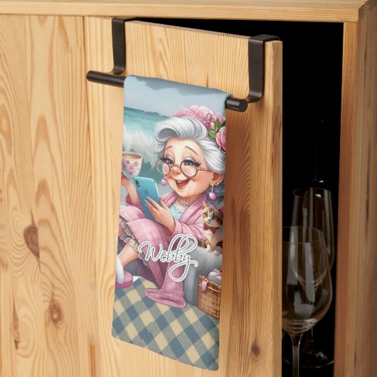 Biddie Buddies Merk Keuken Handdoek – Webby (Derde Gevouwen)