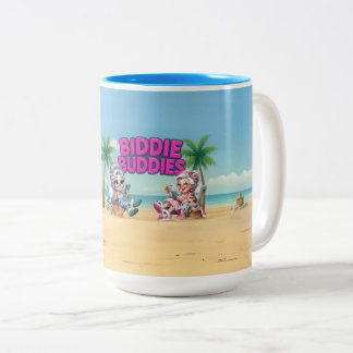 Biddie Buddies Merk Koffie Liefhebbers Mug Assorti Tweekleurige Koffiemok