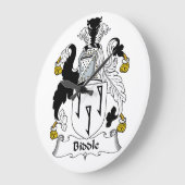 Biddle Family Crest Grote Klok (Hoek)