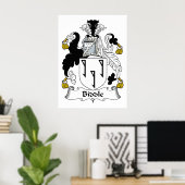 Biddle Family Crest Poster (Thuiskantoor)