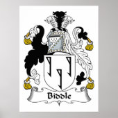 Biddle Family Crest Poster (Voorkant)
