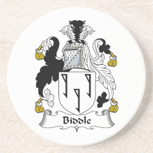 Biddle Family Crest Zandsteen Onderzetter