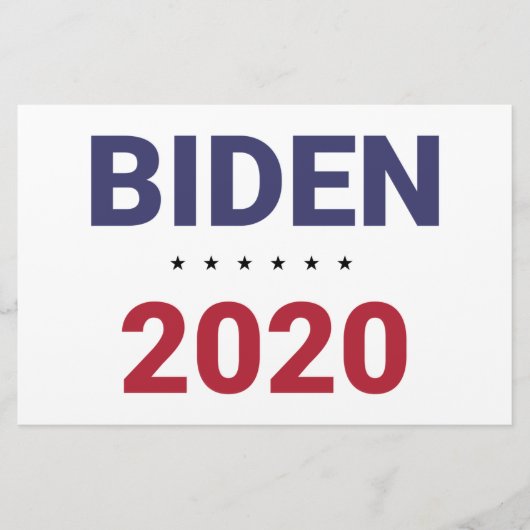 Biden 2020 (Amerikaanse verkiezingen) Briefpapier (Voorkant)