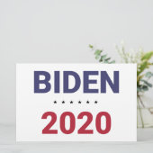 Biden 2020 (Amerikaanse verkiezingen) Briefpapier (Staand voorkant)