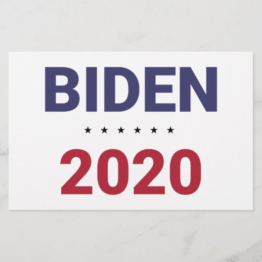 Biden 2020 (Amerikaanse verkiezingen) Briefpapier (Voorkant)