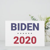 Biden 2020 (Amerikaanse verkiezingen) Briefpapier (Staand voorkant)
