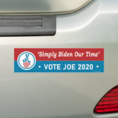 Biden 2020 Bumpersticker (Op auto)