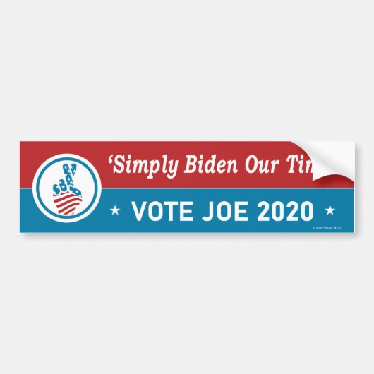 Biden 2020 Bumpersticker (Voorkant)